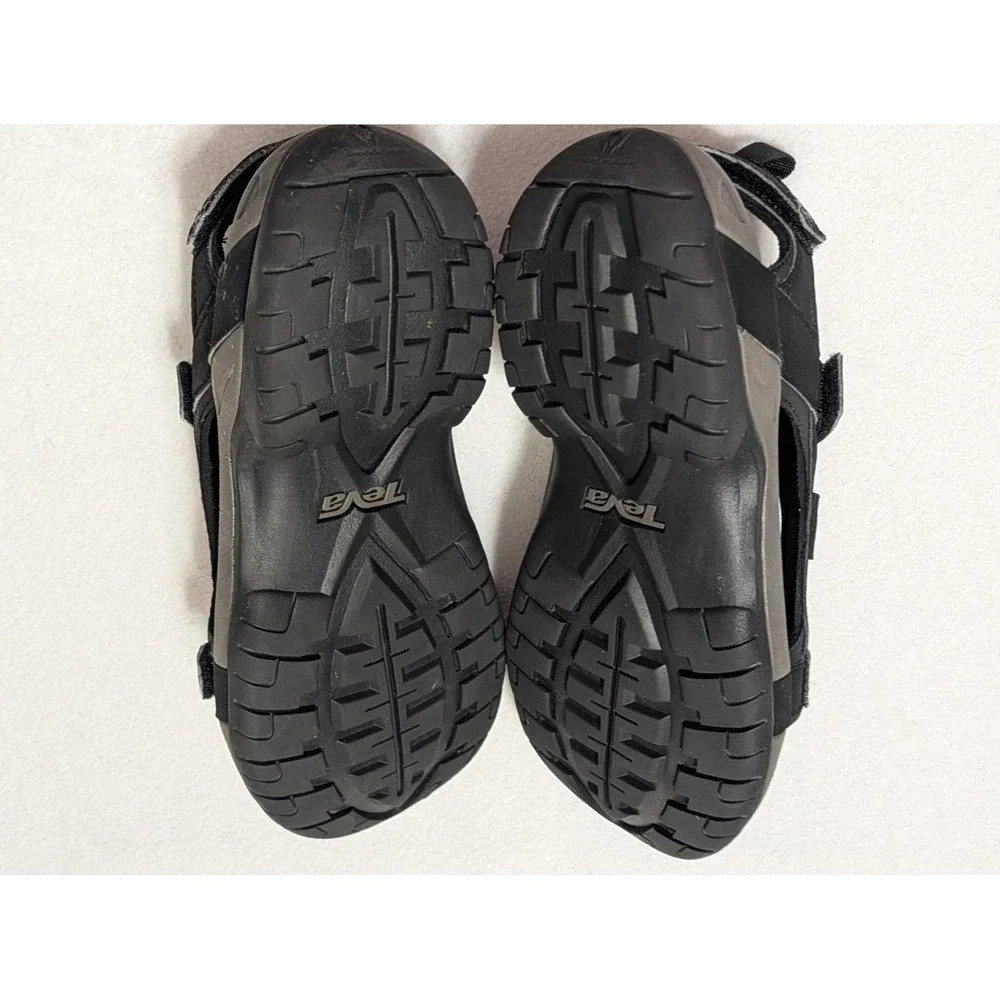 Teva Meacham Hiking Sandal Men 10 Black Outdoors Arch Support Cushion Shoc Pad